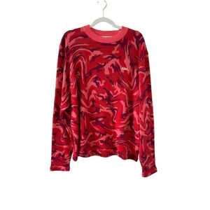 Advisory Board Crystals ABC. 123 Warped Camo Crew Neck Sweater Size Large